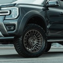 Ford Ranger 2023- Dynamic wheel arches in MATT BLACK 