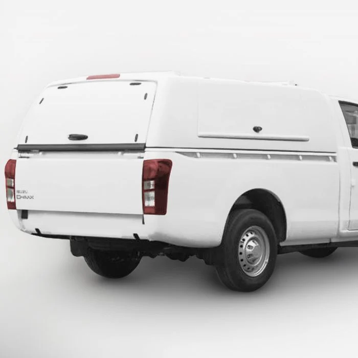 Isuzu D-Max Single Cab 2021- ProTop Gullwing Canopy with FRP Rear Door in White 