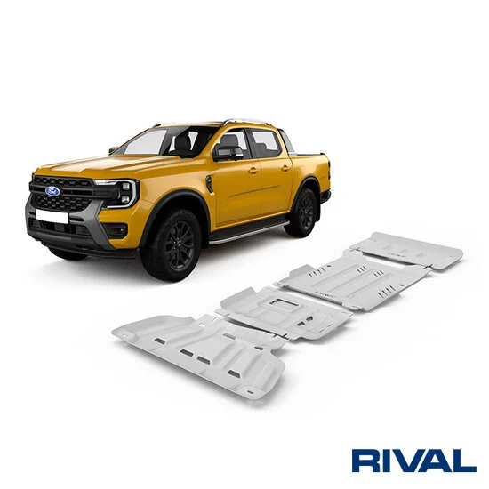 Ford Ranger- VW Amarok 2023+ Aluminium underbody protection set 6mm (4-piece)