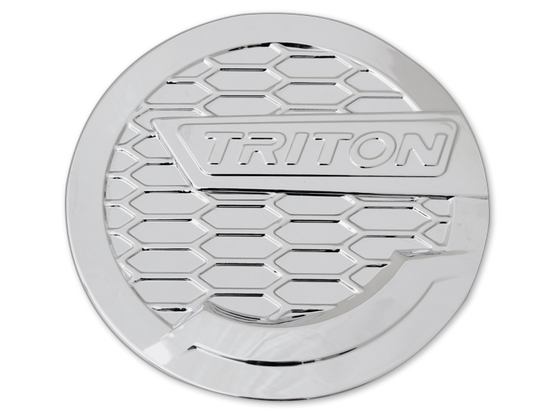 Chrome fuel filler cap cover for the Mitsubishi L200 2015-