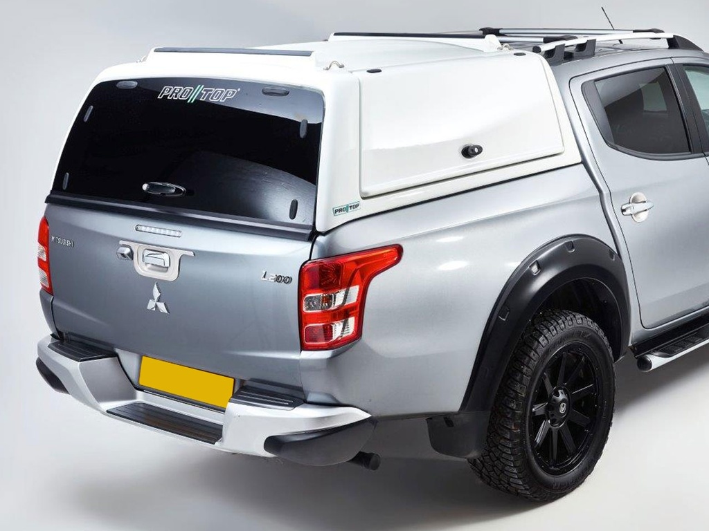 Pro//Top gullwing canopy with glass rear door in U17 Grey for the Mitsubishi L200 Double CAB 2015-2019