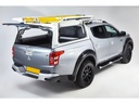 Pro//Top gullwing canopy with solid rear door in W32 White for the Mitsubishi L200 double CAB 2015-2019