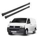 VW Transporter T5 T5.1 T6 T6.1 black alloy cross bars