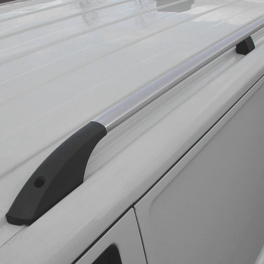 VW Transporter T5 T5.1 T6 T6.1 SWB Silver alloy roof rails V2