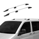 VW Transporter T5 T5.1 T6 T6.1 SWB silver alloy roof rails