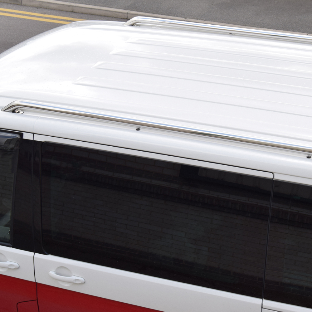 VW Transporter T5 T5.1 T6 T6.1 SWB stainless steel roof rails
