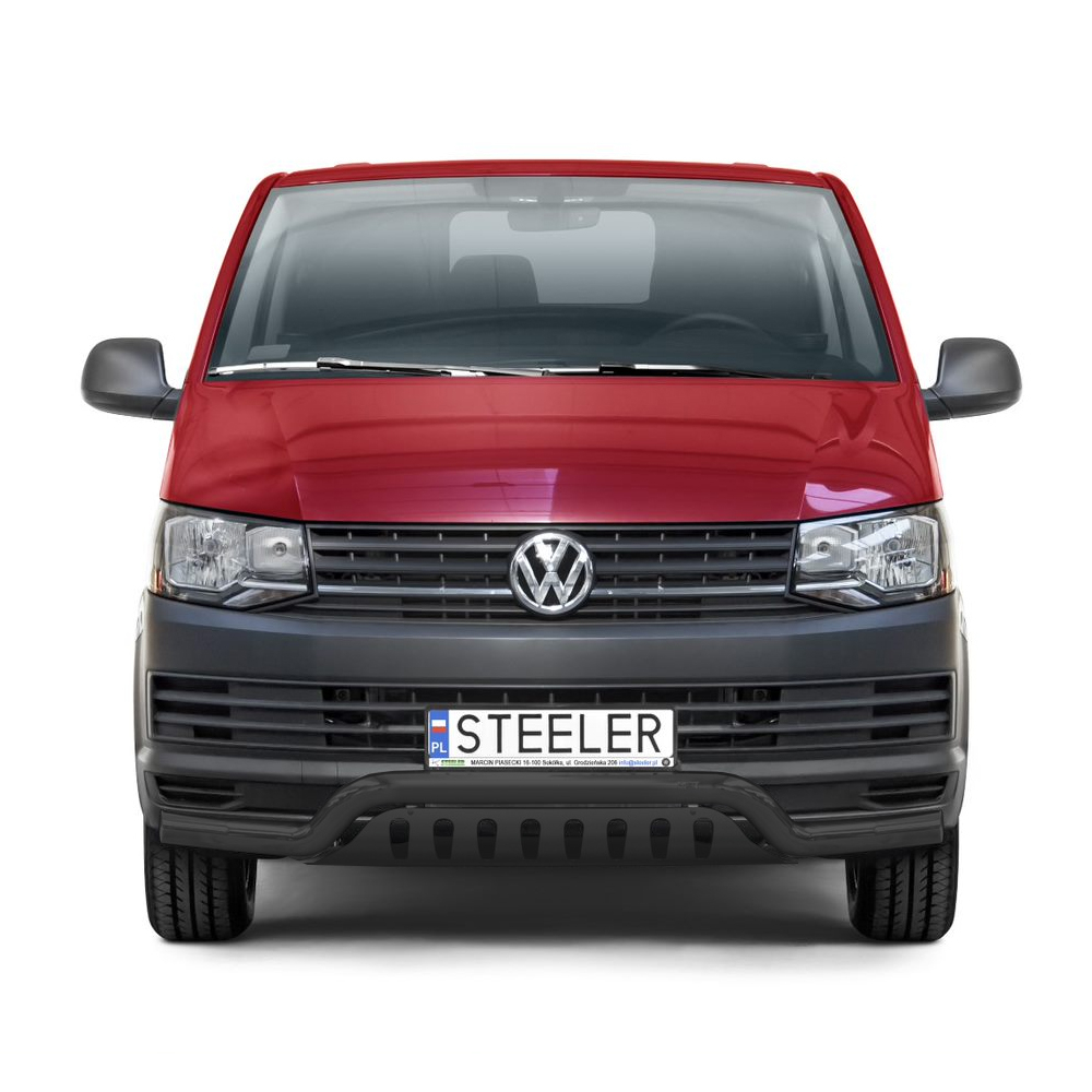VW Transporter T6 Black front styling spoiler bar 2016-