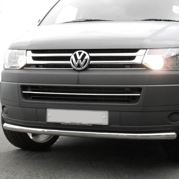 VW Transporter T5 T5.1 stainless steel spoiler bar