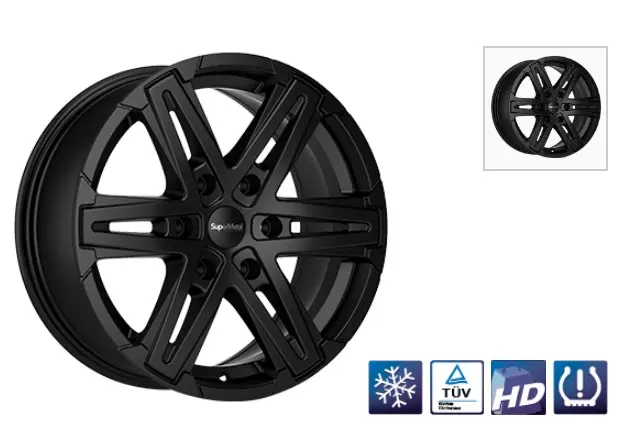 Supermetal Compass 8.5x18 / 6x139.7 / ET45 / CB93.1 mat black
