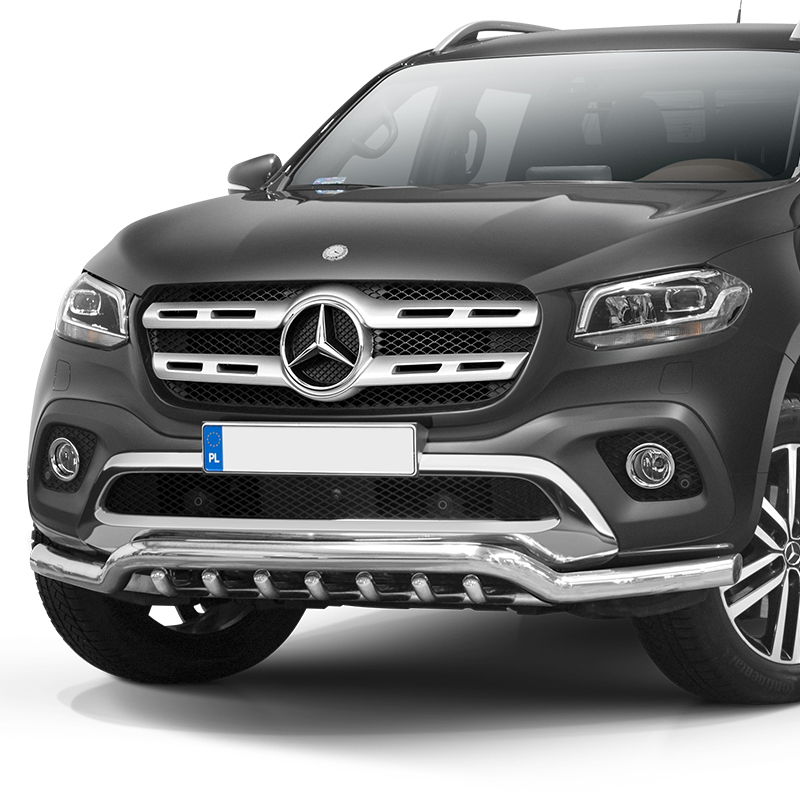 Mercedes X-Class 70MM stainless steel spoiler bar with axle bars