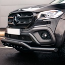 Mercedes X-Class 70MM Black spoiler bar with axle bars