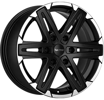 Supermetal Compass 8.5x18 / 6x139.7 / ET45 / CB93.1 mat black / polished