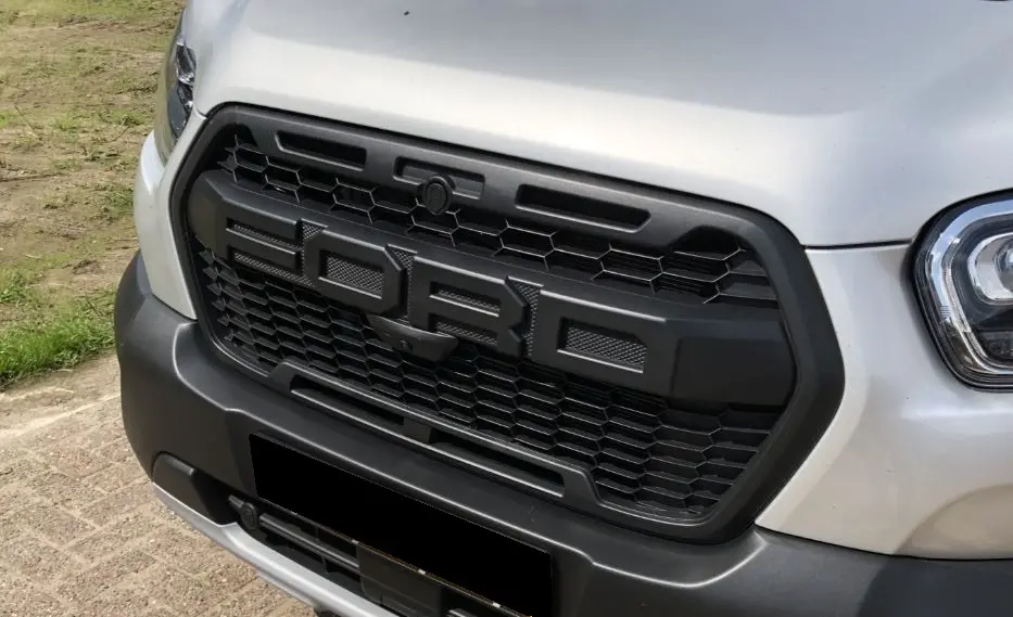 Ford Transit 2T Raptor style radiator grille 2019- facelift (met en zonder camera)