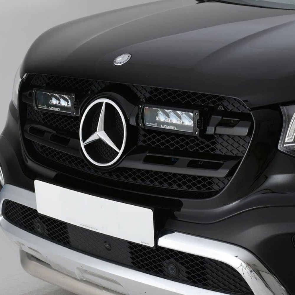 Mercedes X-Class lazer lamps Triple-R 4 grille integration kit
