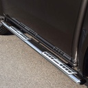 Mercedes X-Class Mach side steps in stainless steel with treads