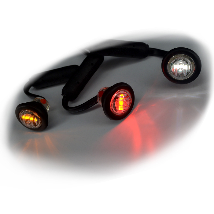 Standlicht rond LED - gekleurd glas