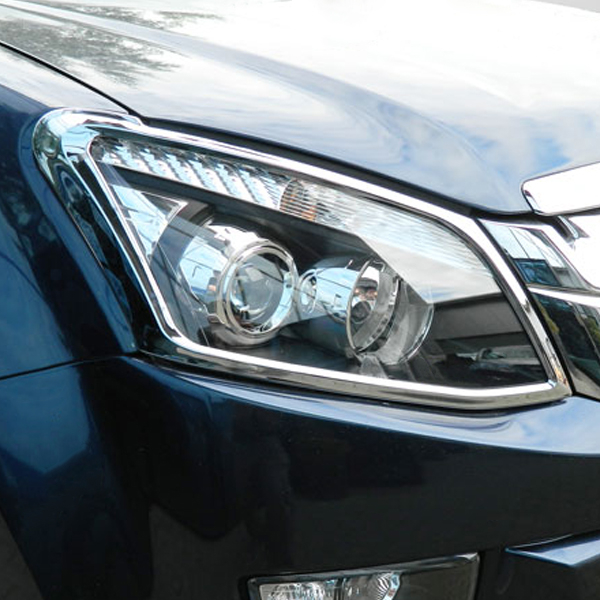 Isuzu D-Max 2012-2017 Chrome headlight covers