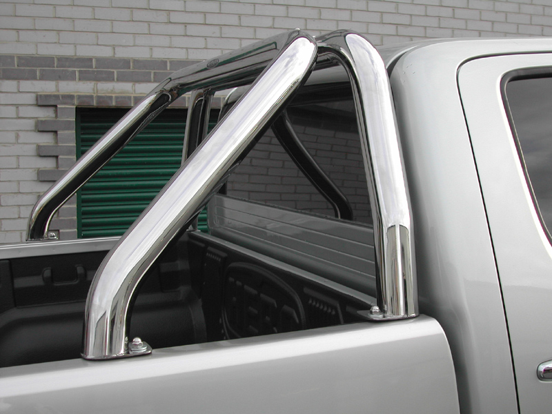 Single stainless steel hoop roll bar for Navara/D-Max/Hilux 6