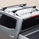 Isuzu D-Max double CAB 2012-2020 cross bars in black