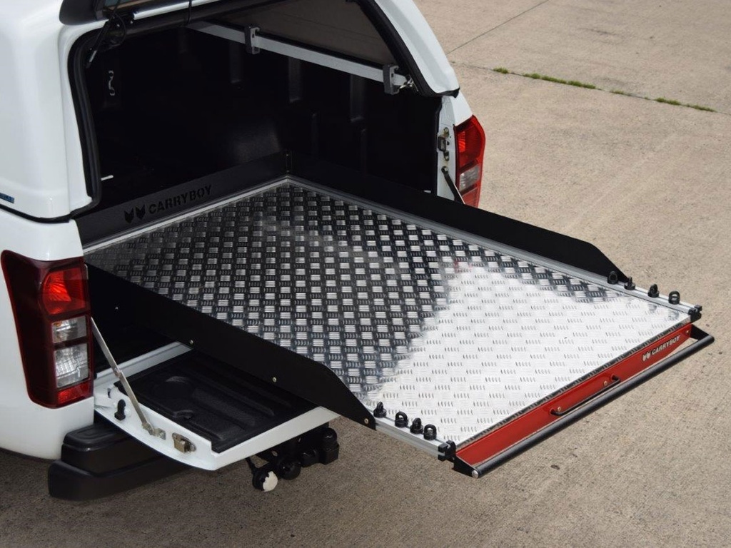 Isuzu D-Max Carryboy sliding chequer plate heavy duty bed slide