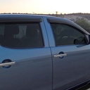 Isuzu D-Max 2012-2020 set of 4 dark smoke wind deflectors