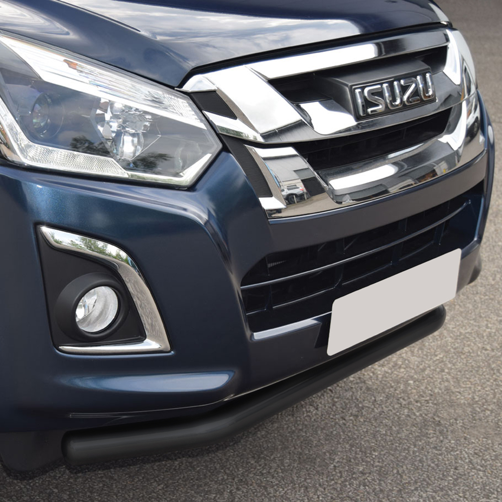 Isuzu D-Max 2017-2020 76MM Black coated city spoiler bar