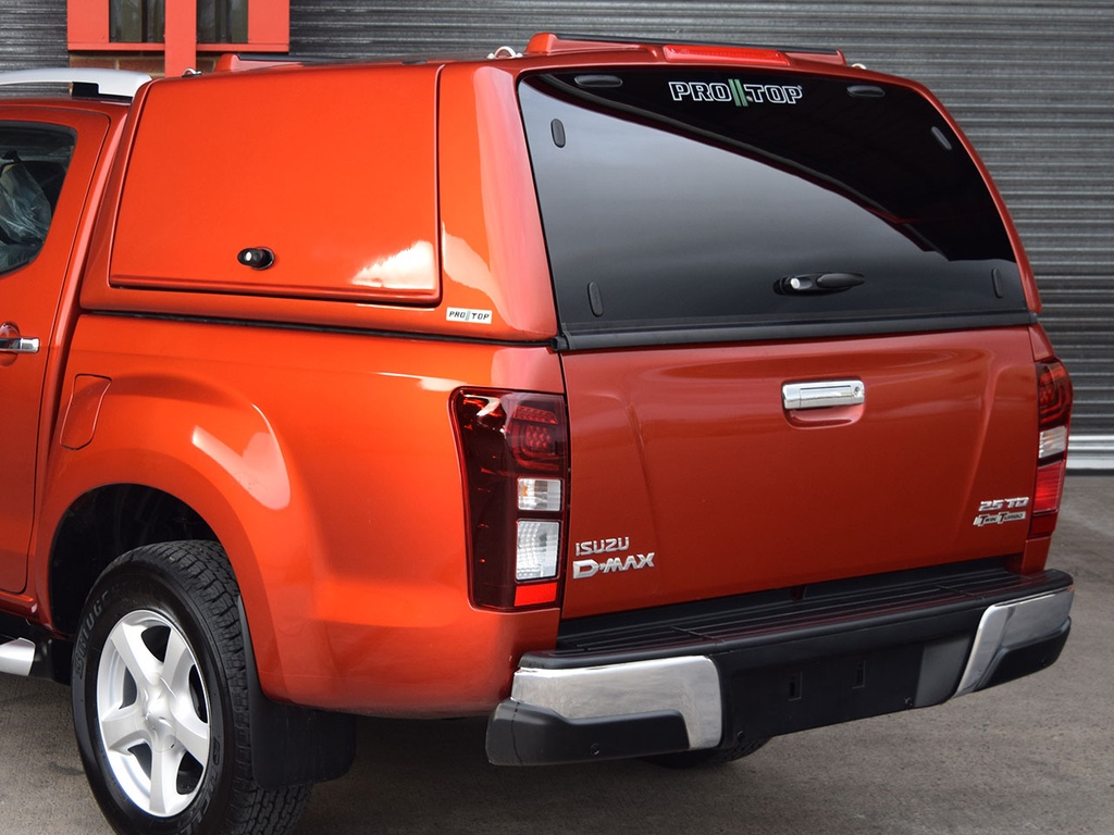 Isuzu D-Max 2017- Pro//Top canopy gullwing side access doors - white