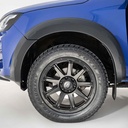 Isuzu D-Max 2021- Wheel arch extension kit - Matt black