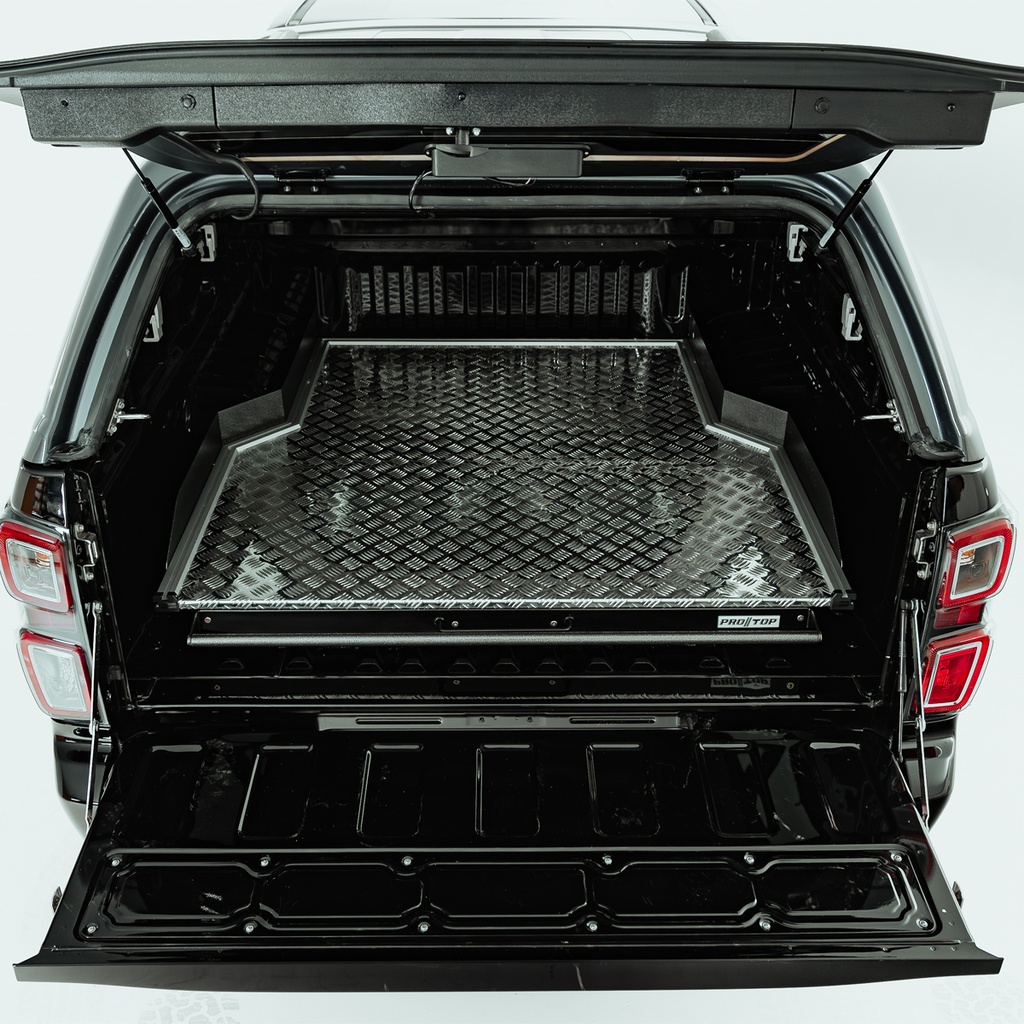 Isuzu D-Max 2021- Wide chequer plate heavy duty bed slide
