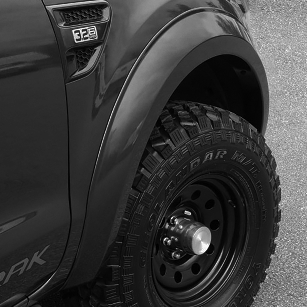 Ford Ranger 2012-2016 70MM wheel arches  - Panther Black