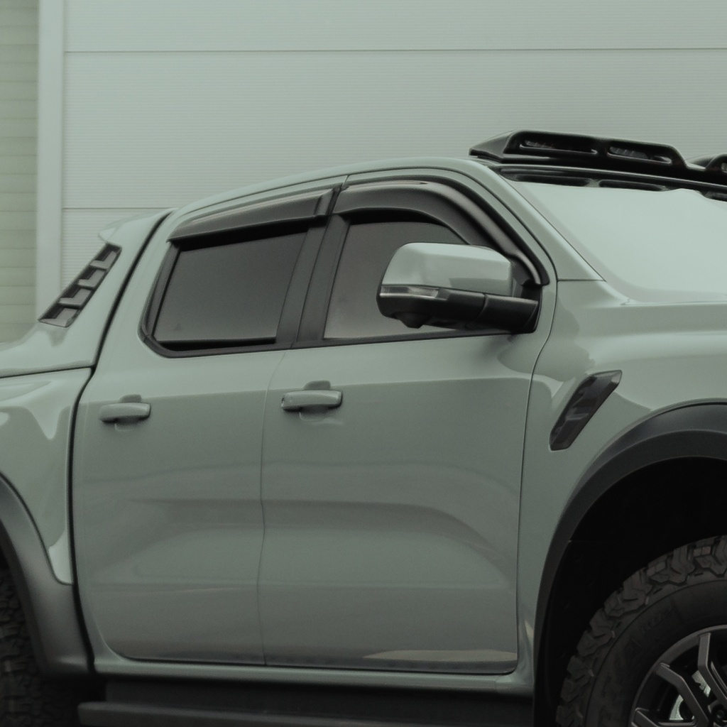 Ranger/Raptor 2012+ double cab Wind deflectors (incl Ranger/Raptor 2023+ & Amarok 2023+)