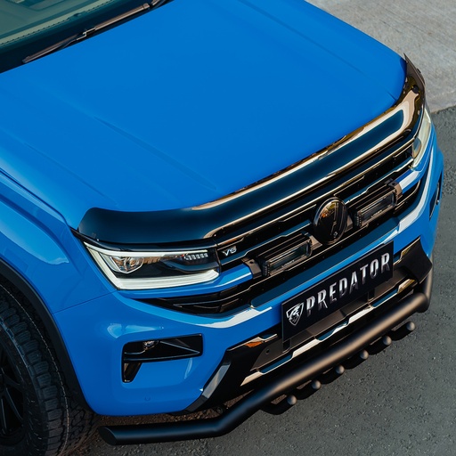 [4M-AMAR23-BGV.1] VW Amarok 2023- Dark smoke finish motorkapbeschermer