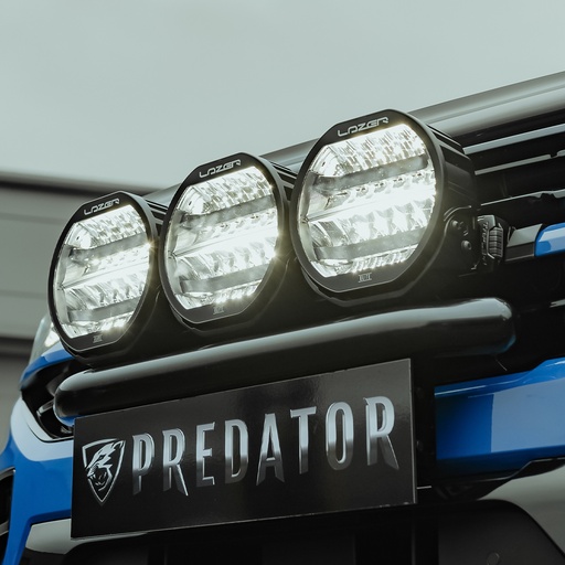 [4M-AMAROK23LIGHBARBLACK-9] VW Amarok 2023- Lazer Lights - Triple 9" Sentinel integration kit