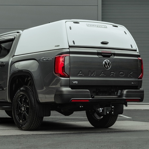 [4M-AMAR23-TRADE/FRP/2E2E#] VW Amarok 2023- ProTop Tradesman hardtop canopy with FRP rear door in clear white