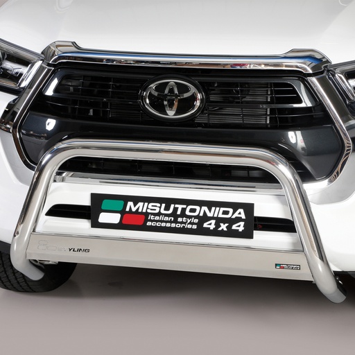 [4M-HILUX-21SSABAR63#] 63mm A-Frame front bar for Toyota Hilux 2021-