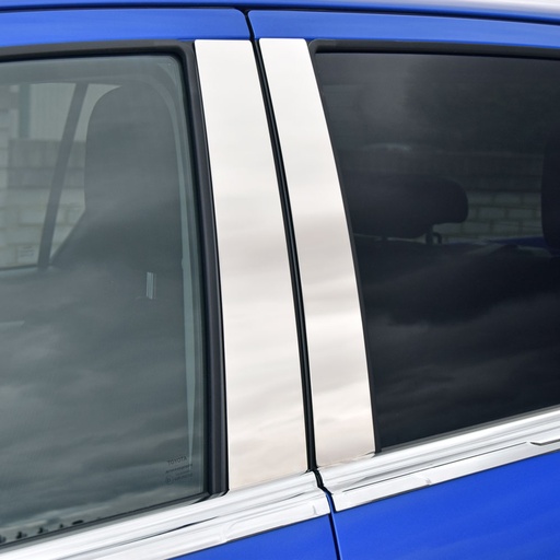 [4M-HILUX-21CDPT#] Toyota Hilux 2021- stainless steel door pillar trims
