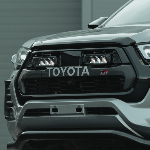 [4M-HILUX-23/750/GRSPORT/STDKIT#] Toyota Hilux GR Sport 2023- lazer lamps standard grille integration kit