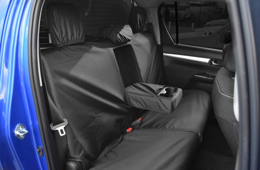 [4M-HILUX-21TSCRACTIVE#] Tailored rear dark grey seat cover for the Toyota Hilux 2021- Active