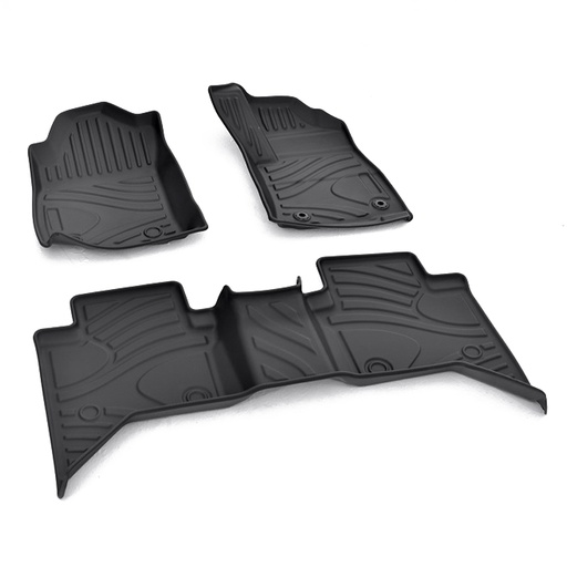 [4M-HILUX16-AUTO-3DTRAY#] Toyota Hilux 3D Premium floor trays - auto gearbox