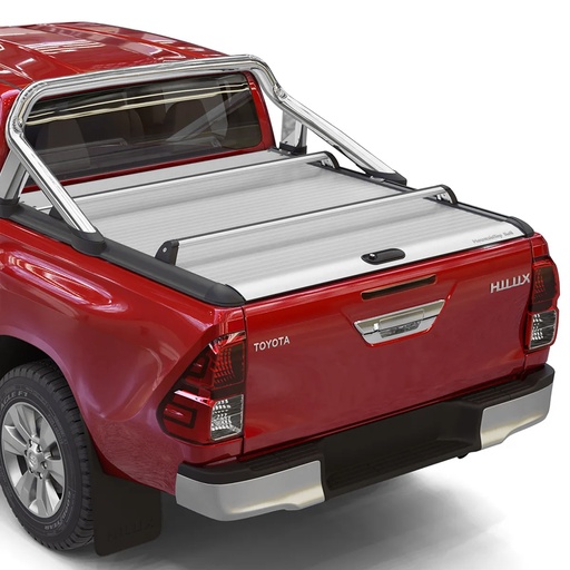 [4M-HILUX-16MTROLLCROS#] Toyota Hilux MT Roll Silver cross bars (75kg load limit)