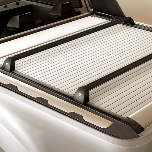 [4M-HILUX-16DBL-XBARS-E#] Toyota Hilux MT EVO Roll black cross bars (75kg load limit)