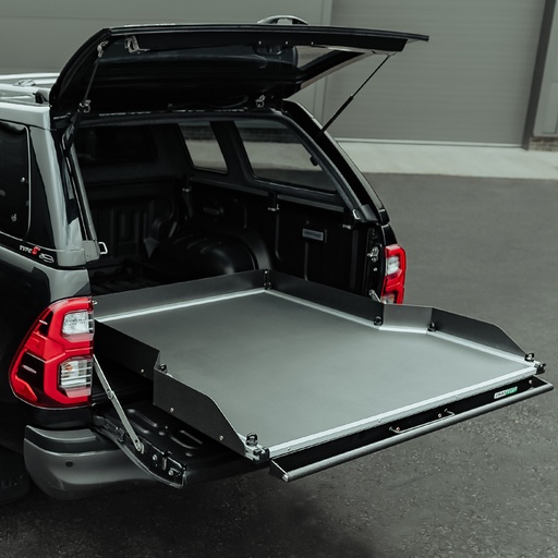 [4M-TS/SLIDINGBEDTRAYBLACK2] Full-width load bed slide - Rhino deck finish