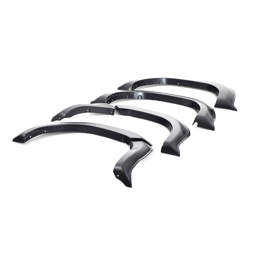 [4M-HILUX-21ARCHESV.2-MATTB#] Toyota Hilux 2021- On GT-R Style wheel arches - matt black with gloss black detail