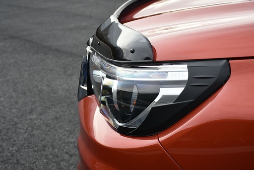 [4M-HILUX-16BLKHLTRIM#] Toyota Hilux 2016- black headlight garnish - pair eyebrow all models