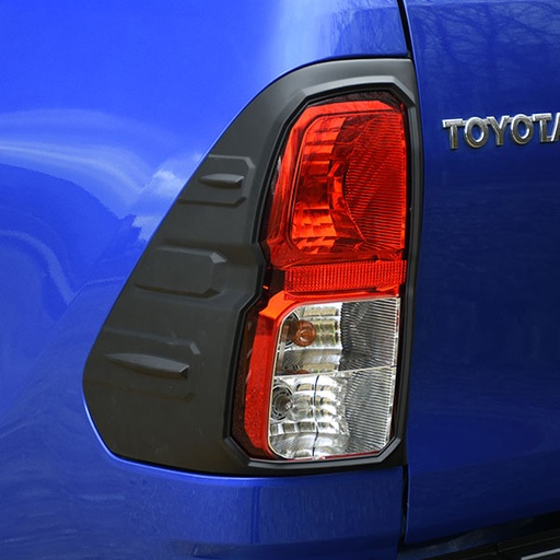 [4M-HILUX-16BLKTLGTRUX#] Toyota Hilux 2016-2020 black trux rear light covers