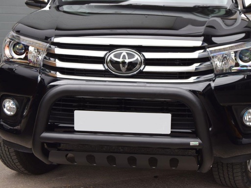 [4M-HILUX16DKUN-R1570-04B#] Toyota Hilux 2016 EC A-Bar with axle plate in black