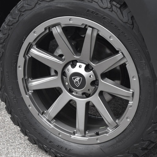 [4M-1886X139.7ET20CB93.1GREY] 18" Predator Hurricane Alloy Wheel - Gun metal grey