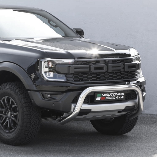 [4M-EC/SB/510/IX] Ford Raptor 2023- 76MM stainless steel bull bar