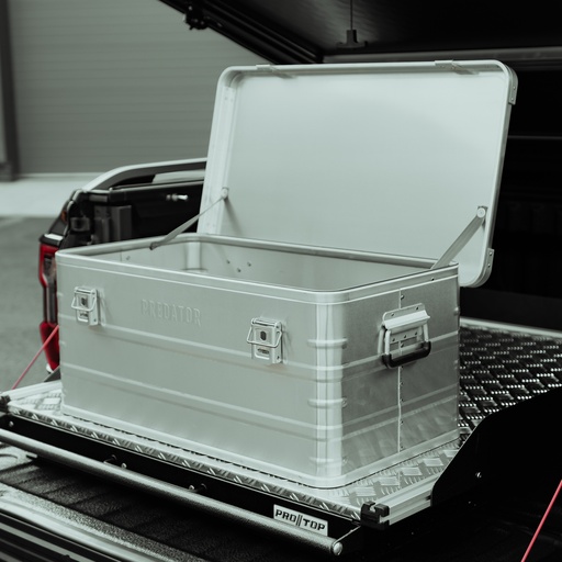 [4M-IMPACTBOX/E95#] Medium aluminium storage and tool box - L77CM X W43CM X H34CM