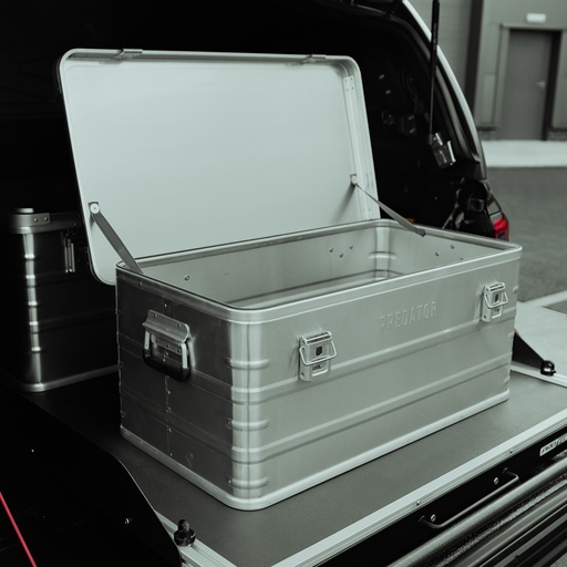 [4M- IMPACTBOX/E50#] Small aluminium storage and tool box - L57CM X W38Cm X H28CM